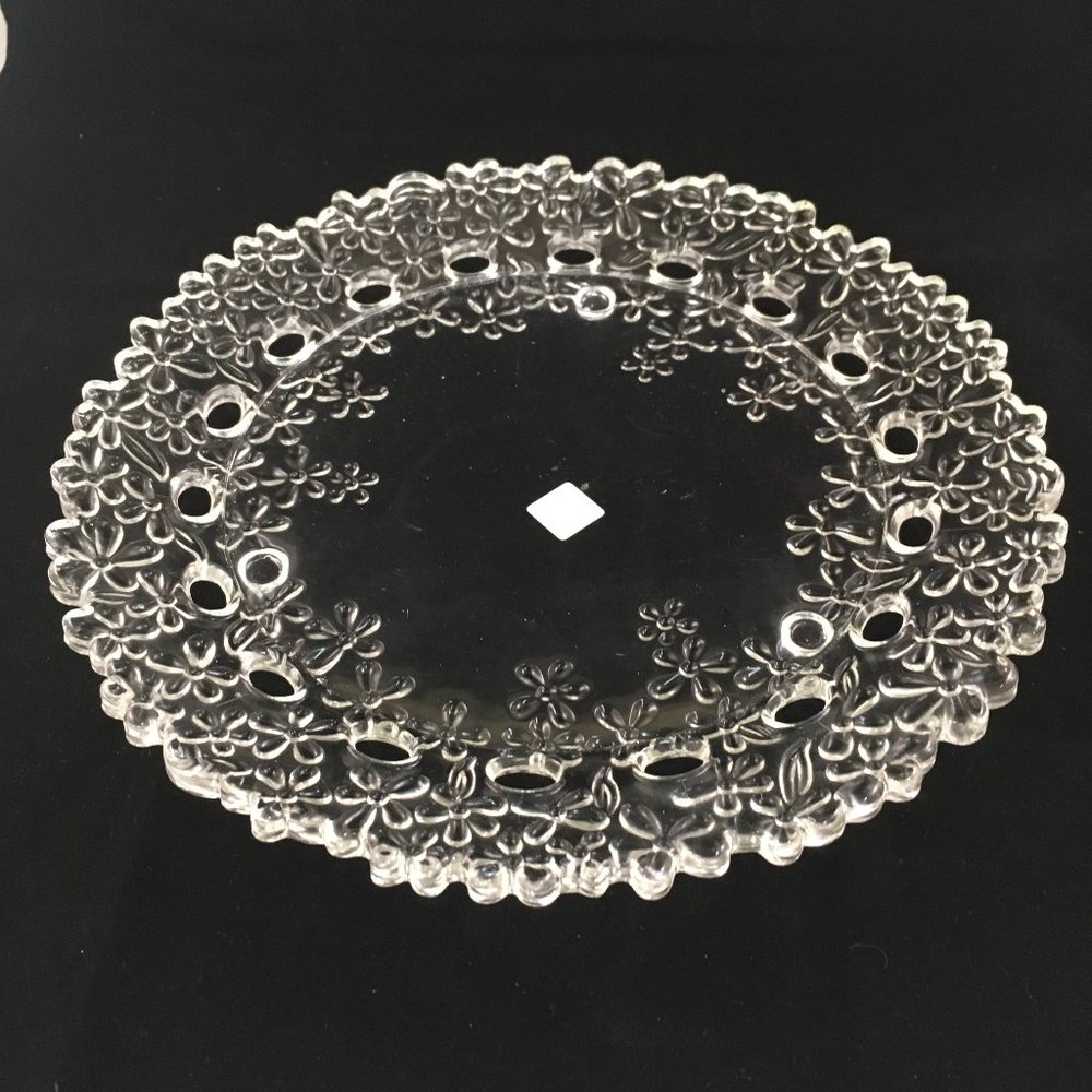 Vintage Partylite Hydrangea Pillar Tray